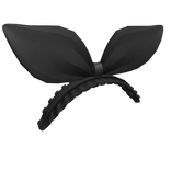 Black Ruffled Headband