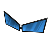 Black Sharp Anime Glasses