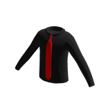 Black Shirt Red Tie