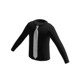 Black Shirt White Tie