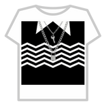 black shirt with necjklas