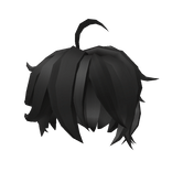 Black Short Messy Anime Hair