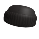 Black Short Roll Beanie