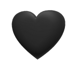 Black Shoulder Heart