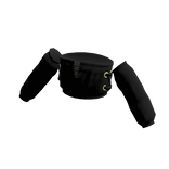 Black Sleeve Tube Top with Golden Tie Rings