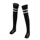 Black Socks with White Bands