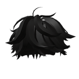 Black Soft Messy Hair
