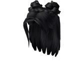 Black Space Bun Braid