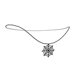Black Spider Web Necklace (1.0)