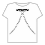 Black Spiked collar w/chain