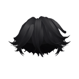 Black Styled Pushed Hair