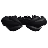 Black Stylish Fur Trim