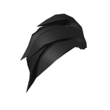 Black Swooped Fluff Hair