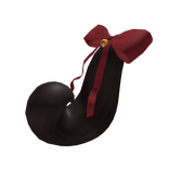 Black Tail with Red Bow