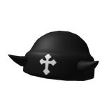 Black Tiny Horns Beanie