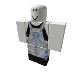 Black Top w/ White Overalls & Black Shoes