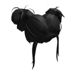 Black Trendy Messy Buns