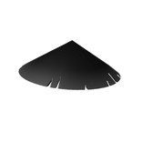Black Void Samurai Hat - Cartoony Outline