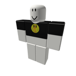 Black V/Smiley Face Top