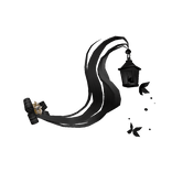 Black Winter Butterfly Lamp Tale