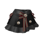 Black Winter Ribbon Cape