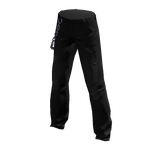 Black Worn Jeans With Chain - Klossette