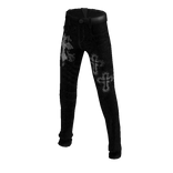 black y2k crosses jeans