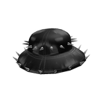 Black Y2K Latex Bucket Hat