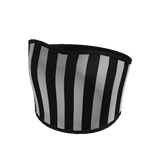 Black/White Striped Tube Top