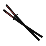 Bleeding Sheathed Back Katanas