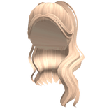 Blonde Celebrity over the shoulder hair