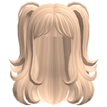 Blonde Fluffy Anime Hair with Pigtails