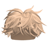 Blonde Fluffy Middle Swept Hair