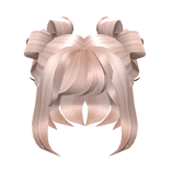 Blonde Fluffy Short Bun Hair