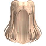 Blonde Half Up Ponies w Clips