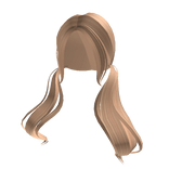 Blonde Low Pigtails