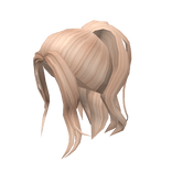 Blonde  Messy Ponytail
