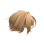 Blonde Messy Side Part