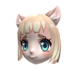 Blonde Neko Anime Mask