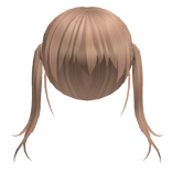 Blonde Pirate Girl Pigtails w/ Bangs