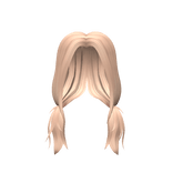 Blonde Puffy Scruffy Pigtails