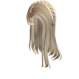 Blonde Straight Hair with Braid Tiara