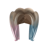 Blonde to Pink + Blue Dollie Popstar Pigtails