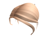 Blonde updo with clip