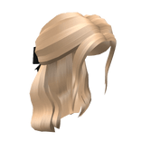 Blonde Wavy Ribbon Hair