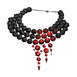 Bloody Diamond Black Pearls Choker
