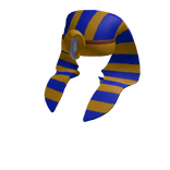 Blue and gold  Pharaoh Headdress 