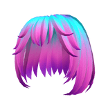 Blue & Pink Short Anime Bob