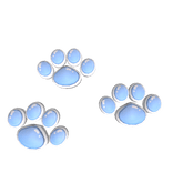 Blue & White  Pawprints