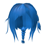 Blue Anime Hair Braided